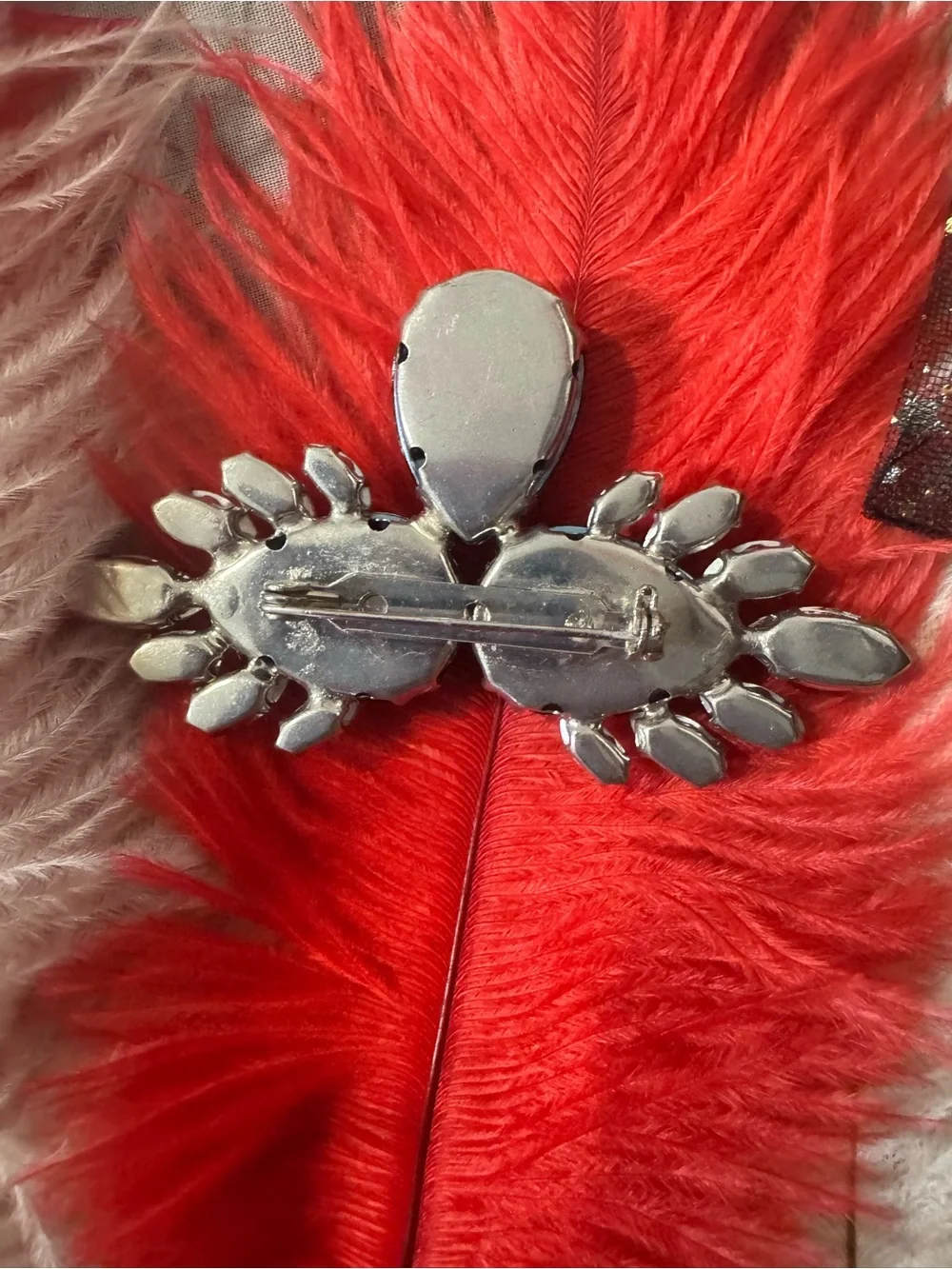 Bold Royal Blue Crystal Statement Brooch - Pre-loved/EUC - comes in mesh pouch.